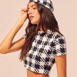 The Meghan Top - Black Gingham // Solid & Striped